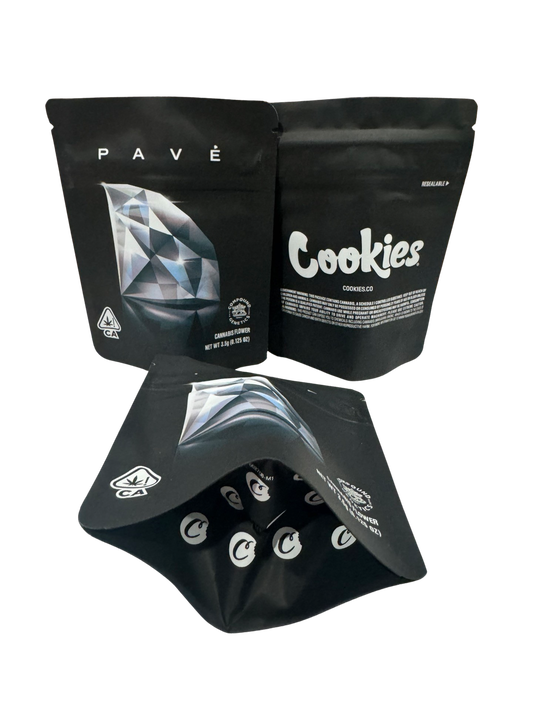 Pave Mylar Bags 3.5g Cookies