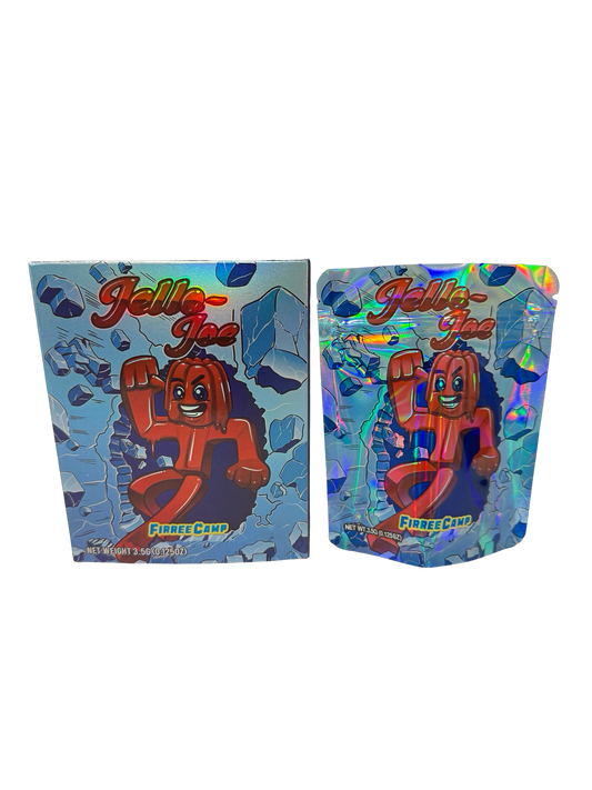 Jello Joe 3.5g Mylar Bags & Boxes Firree Camp