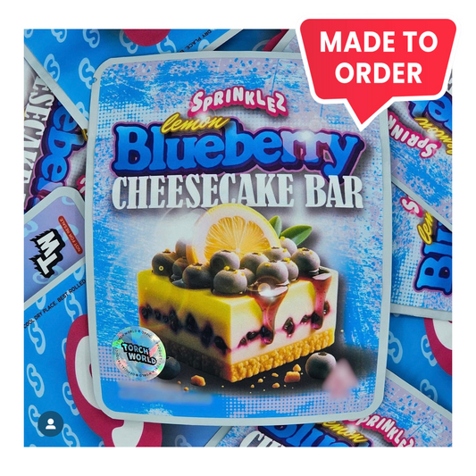 Lemon Blueberry Cheesecake Bar 3.5g Mylar Bags Sprinklez Torch World (made-to-order)