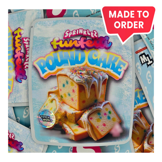 Funfetti Pound Cake 3.5g Mylar Bags Sprinklez Torch World (made-to-order)