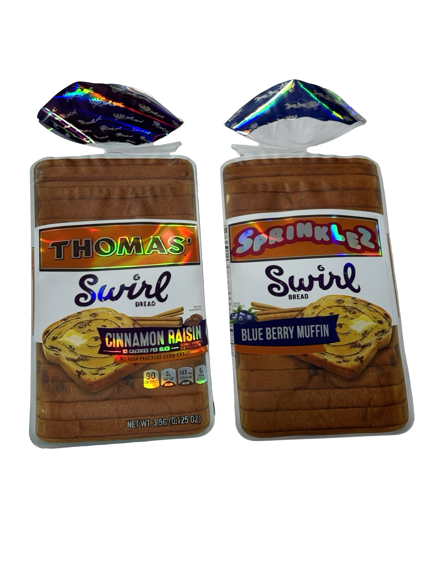 Cinnamon Raisin x Blueberry Muffin Mylar Bags 3.5g Sprinklez