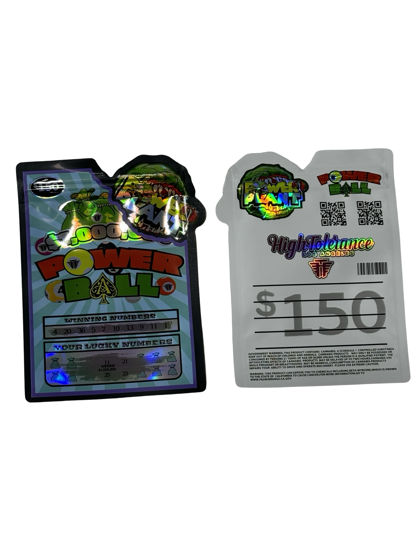 Power Ball Mylar Bags 3.5g High Tolerance