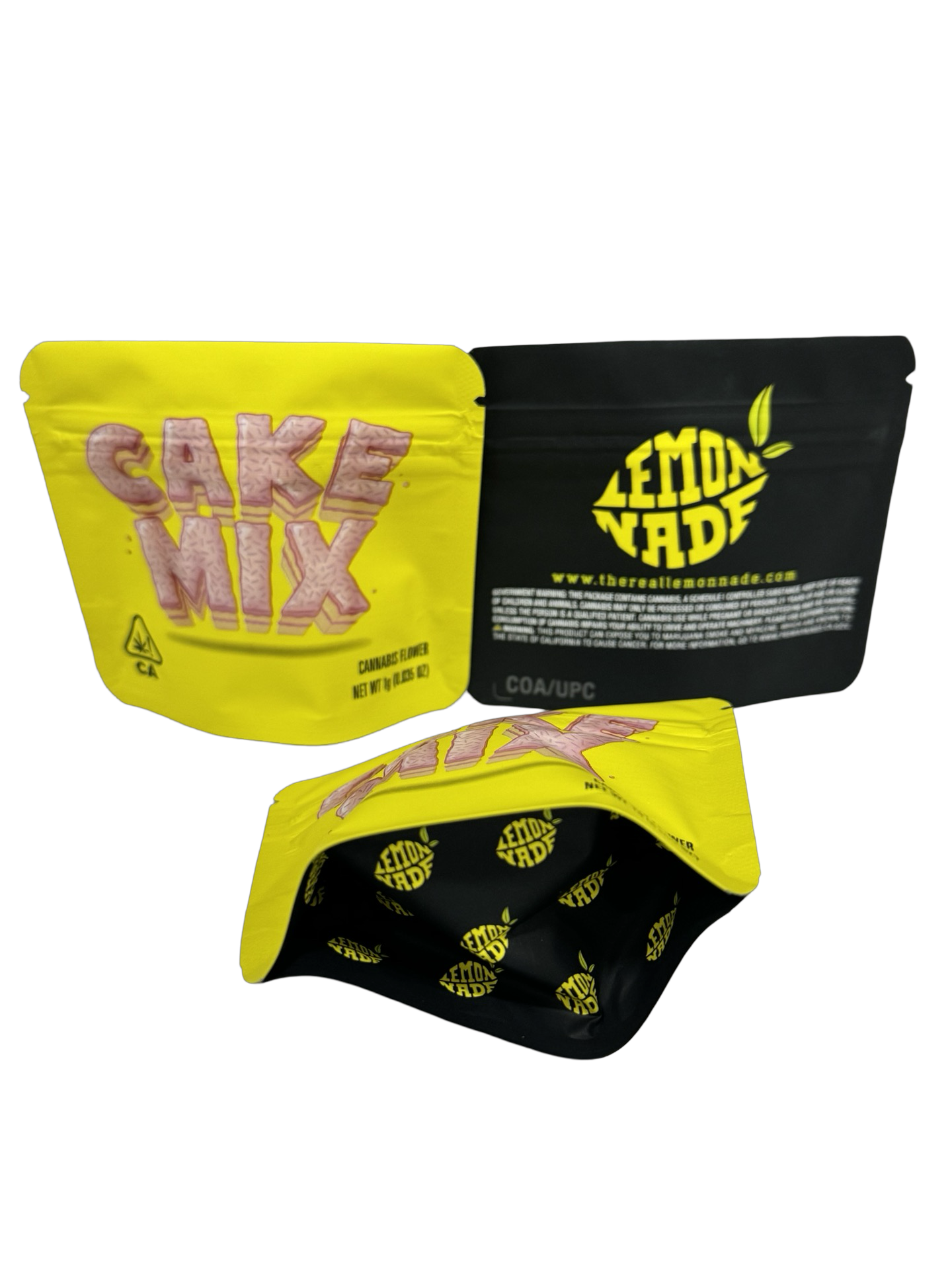 Cake Mix Mylar Bags 1g Lemonnade