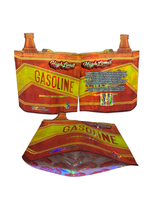 Gasoline Mylar Bags 3.5g High Limit