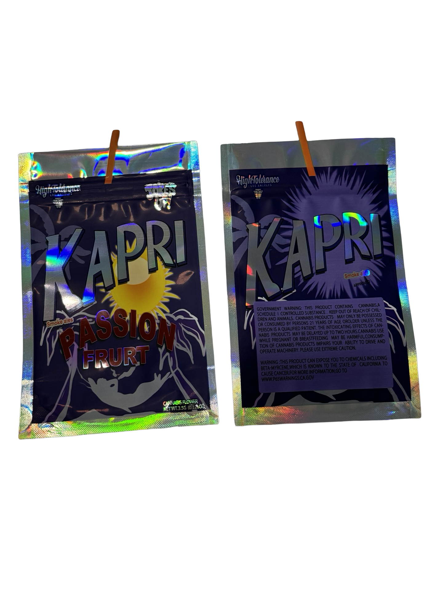 Passion Frurt Kapri (Mispelling) Mylar Bags 3.5g High Tolerance x 100