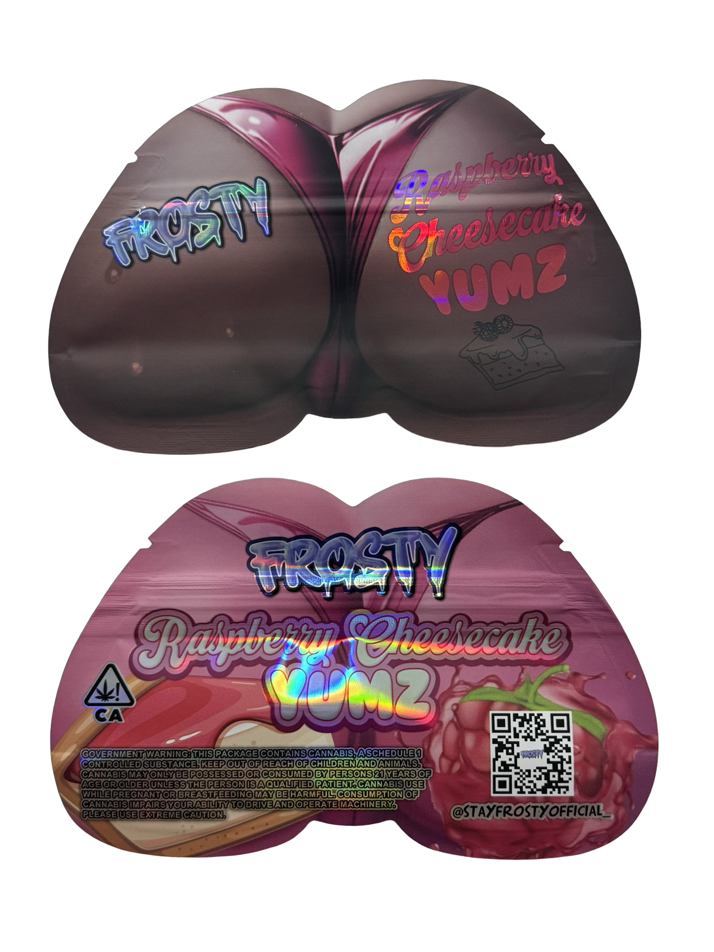 Raspberry Cheesecake Yumz Mylar Bags 3.5g Frosty