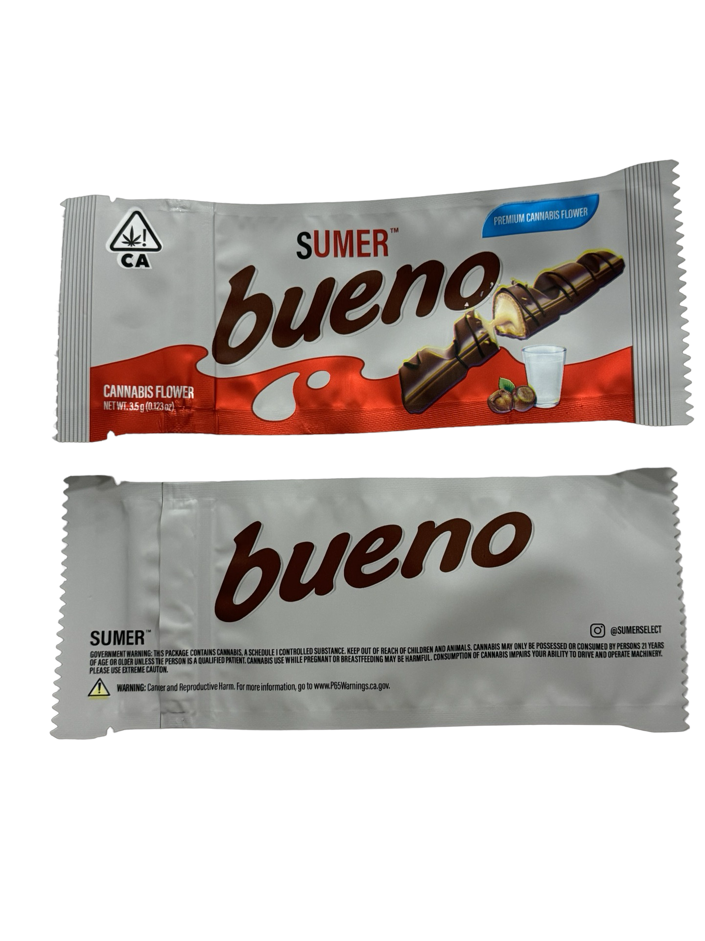 Buenoz Mylar Bags 3.5g Sumer (Heat Seal Required)