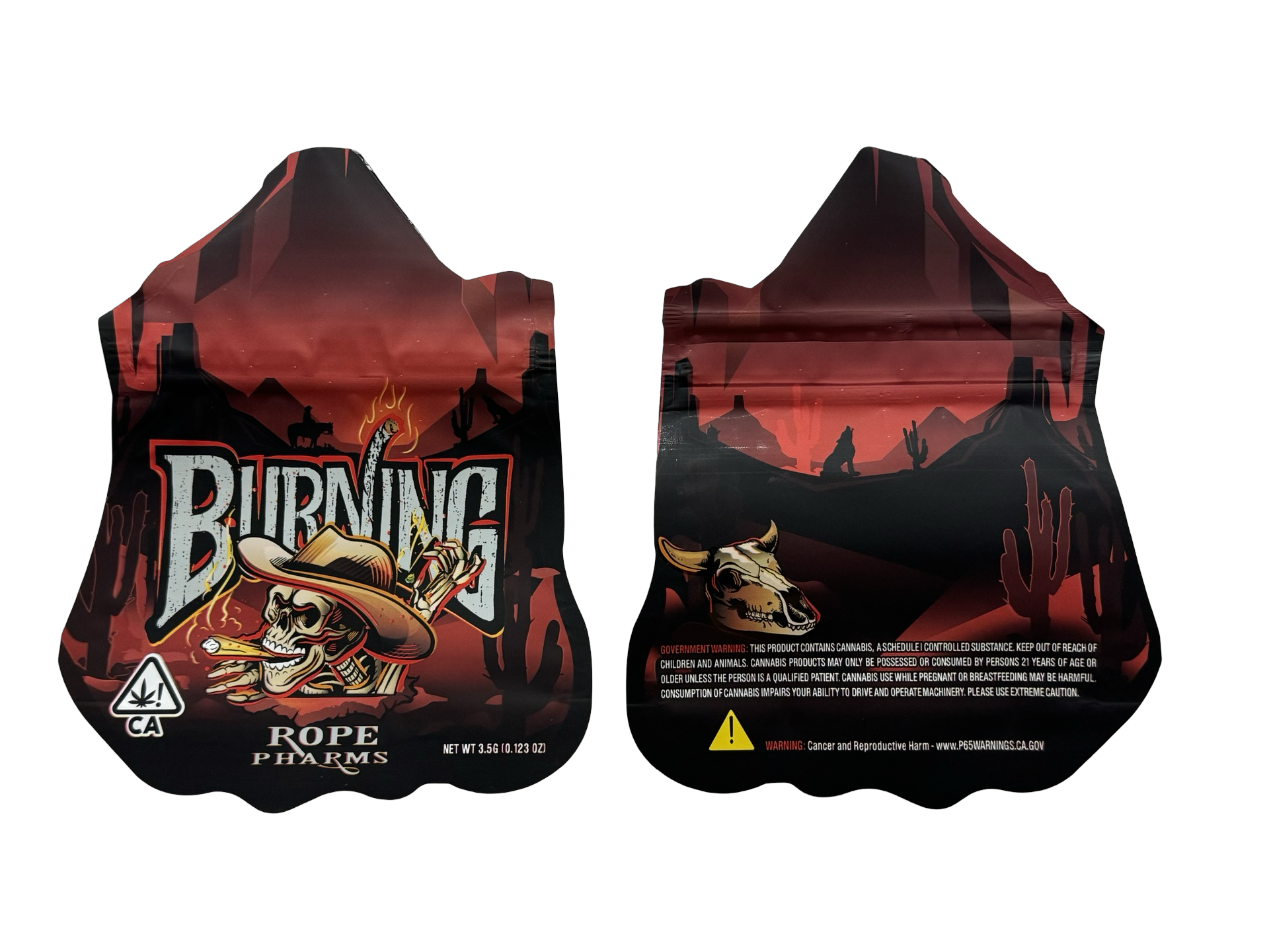 Burning Rope Mylar Bags 3.5g Burning Rope Pharms