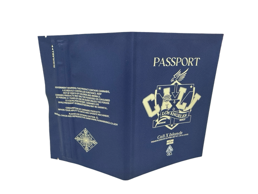 Islands Passport Mylar Bags 3.5g Cali-X