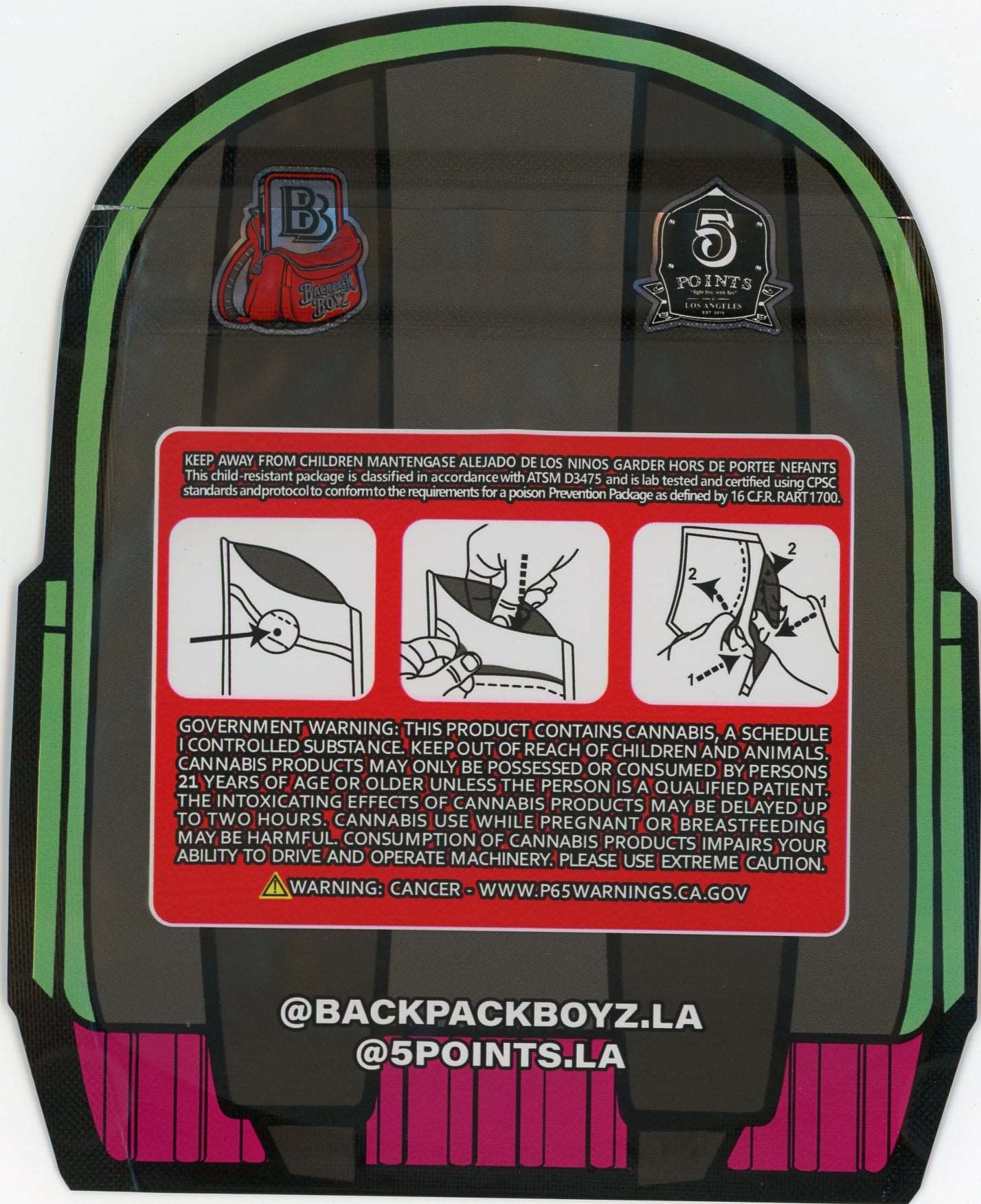 Backpack Boyz Mylar Bags 3.5g - Italian Ice