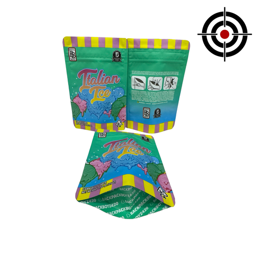 Italian Ice (Retro) Mylar Bags 3.5g Backpack Boyz