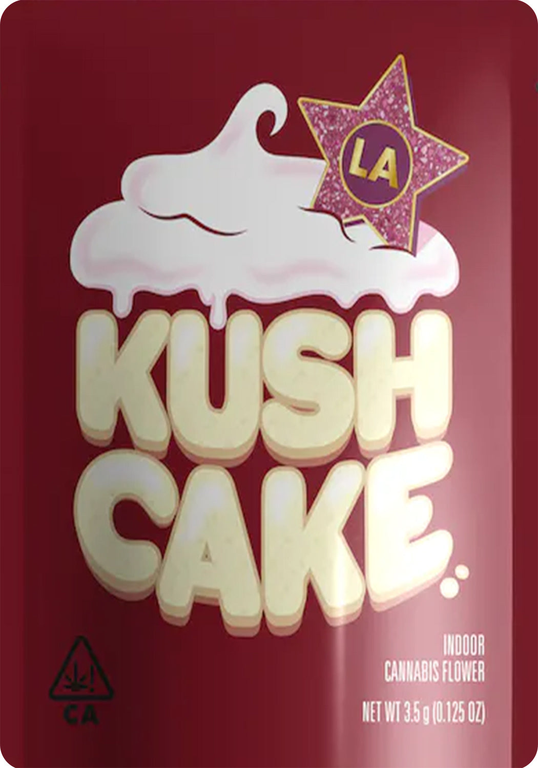 LA Kush Cake Mylar Bags 1g Gram 3.5g Eighth 7g Quarter 28g Oz Ounce 112g Quarter Pound Seed Junky Sticker Bag Fire Mylar
