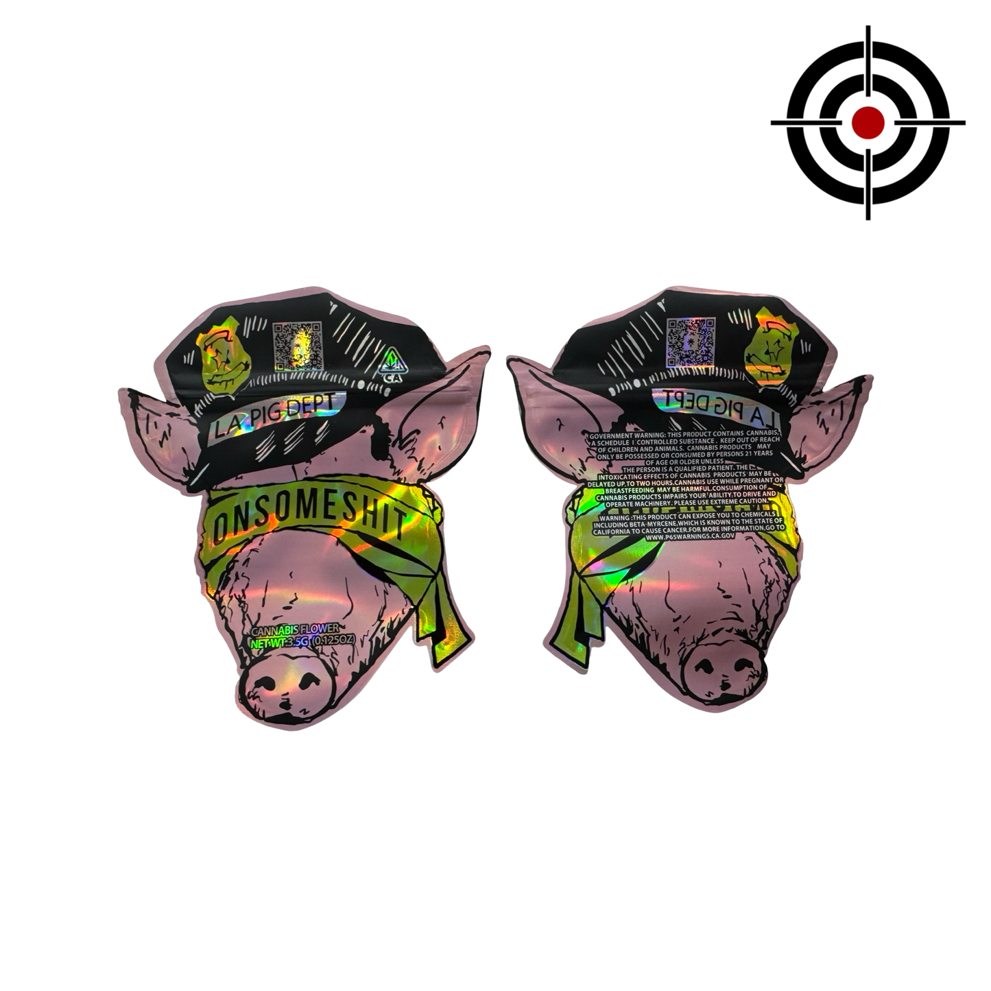 LA Pig Dept Mylar Bags 3.5g ONSOMESHIT