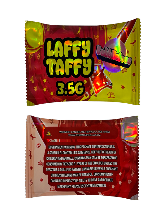 Laughy Taffy Mylar Bags 3.5g Bubbliciouz