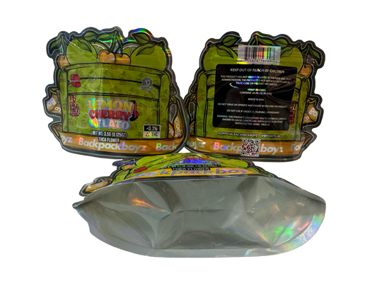 Lemon Cherry Gelato Mylar Bags 3.5g Backpack Boyz (Delta 9)