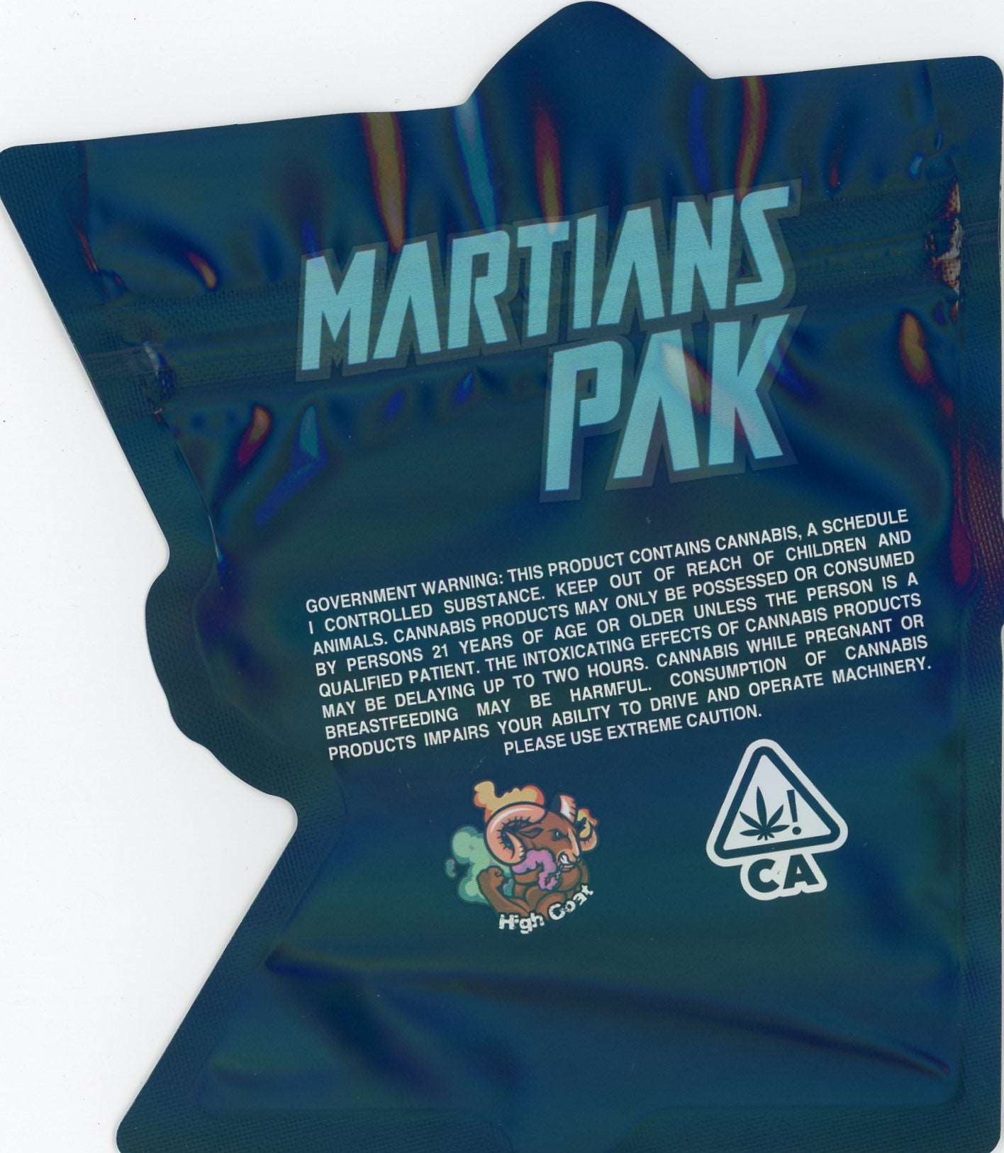 High Goat Mylar Bags 3.5g - Martians Pak
