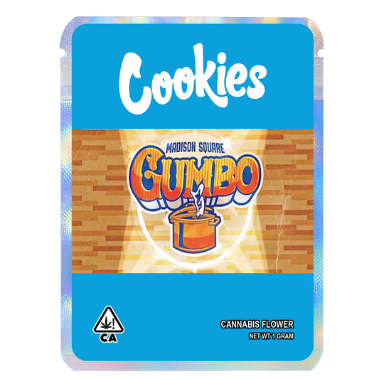 Madison Square Gumbo 1g Mylar Bags Cookies