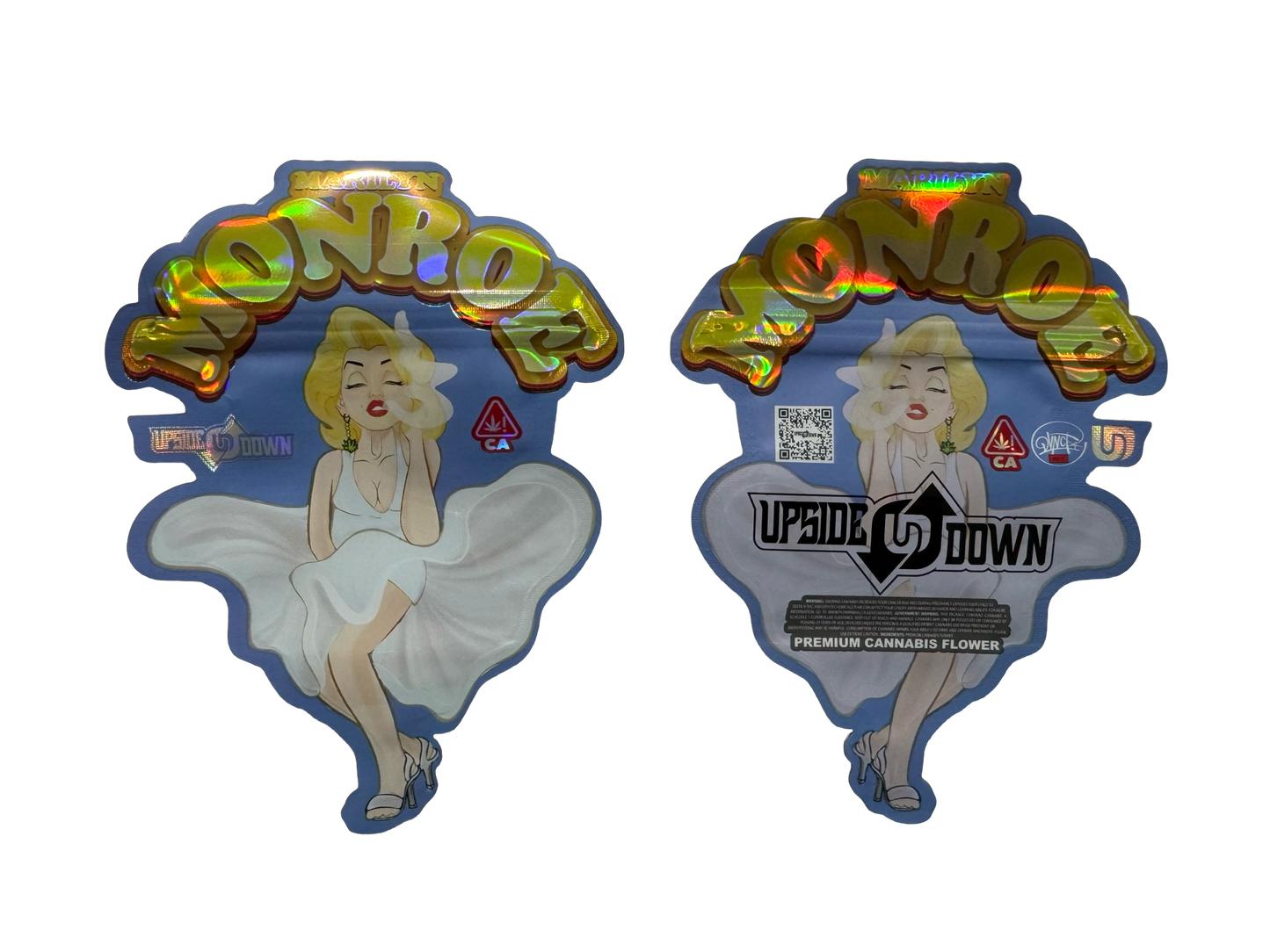 Marilyn Monroe Mylar Bags 3.5g Upside Down
