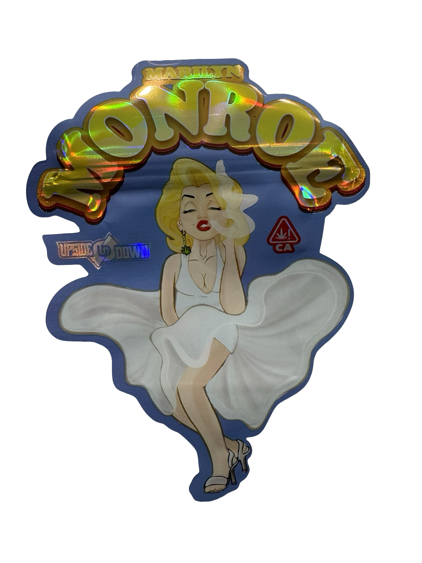 Marilyn Monroe Mylar Bags 3.5g Upside Down