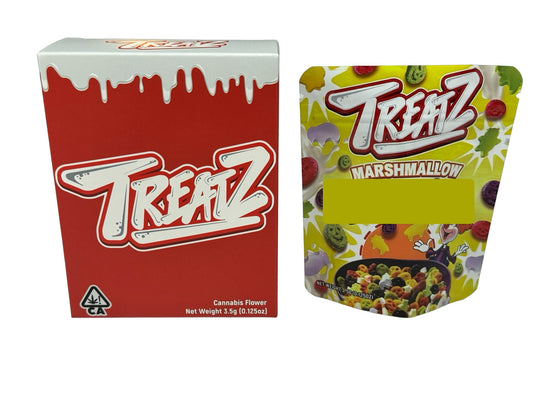 Marshmallow Zaboom 3.5g Mylar Bags & Boxes Treatz