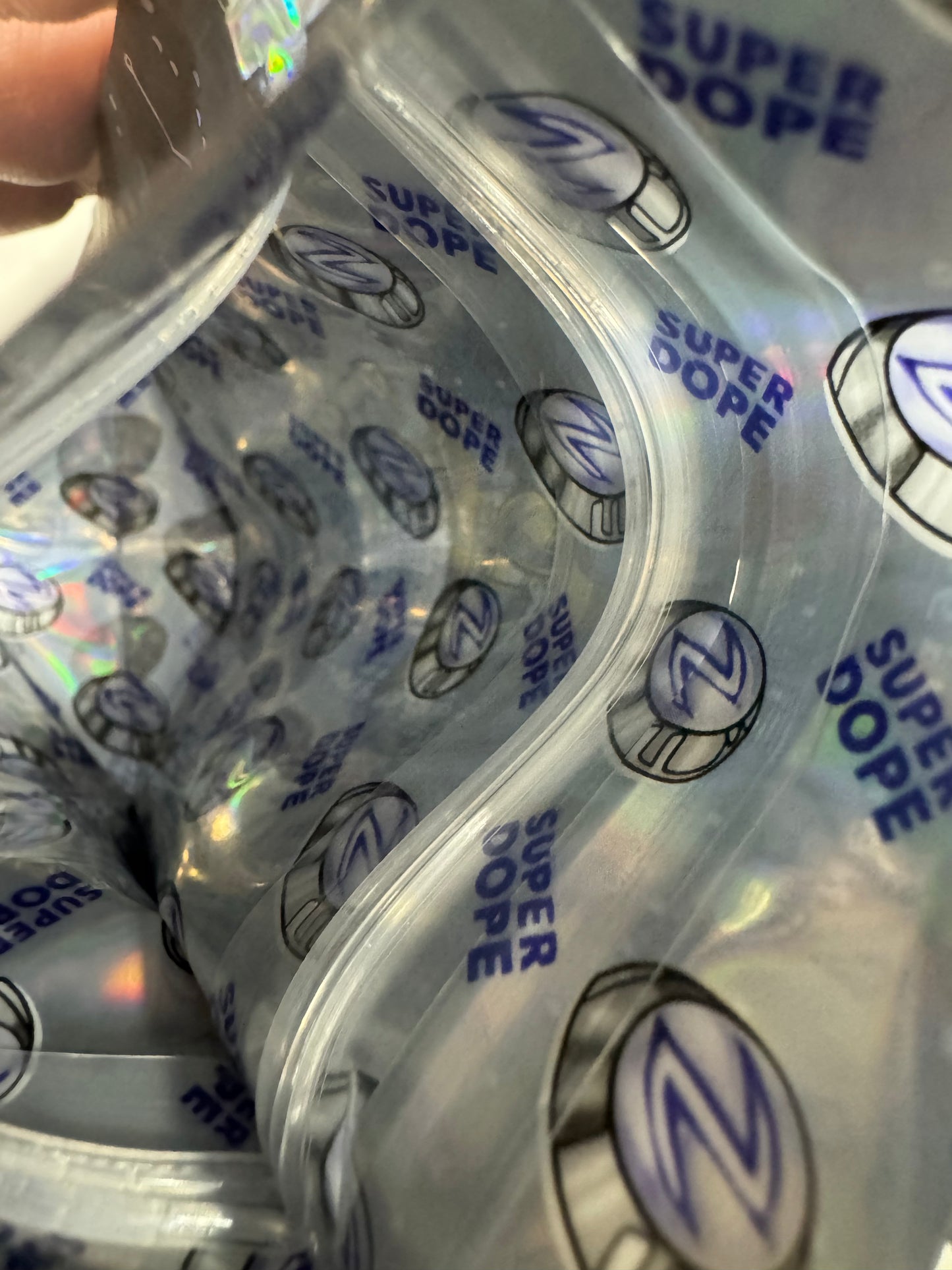 Mega Z Blue Mylar Bags 3.5g Super Dope