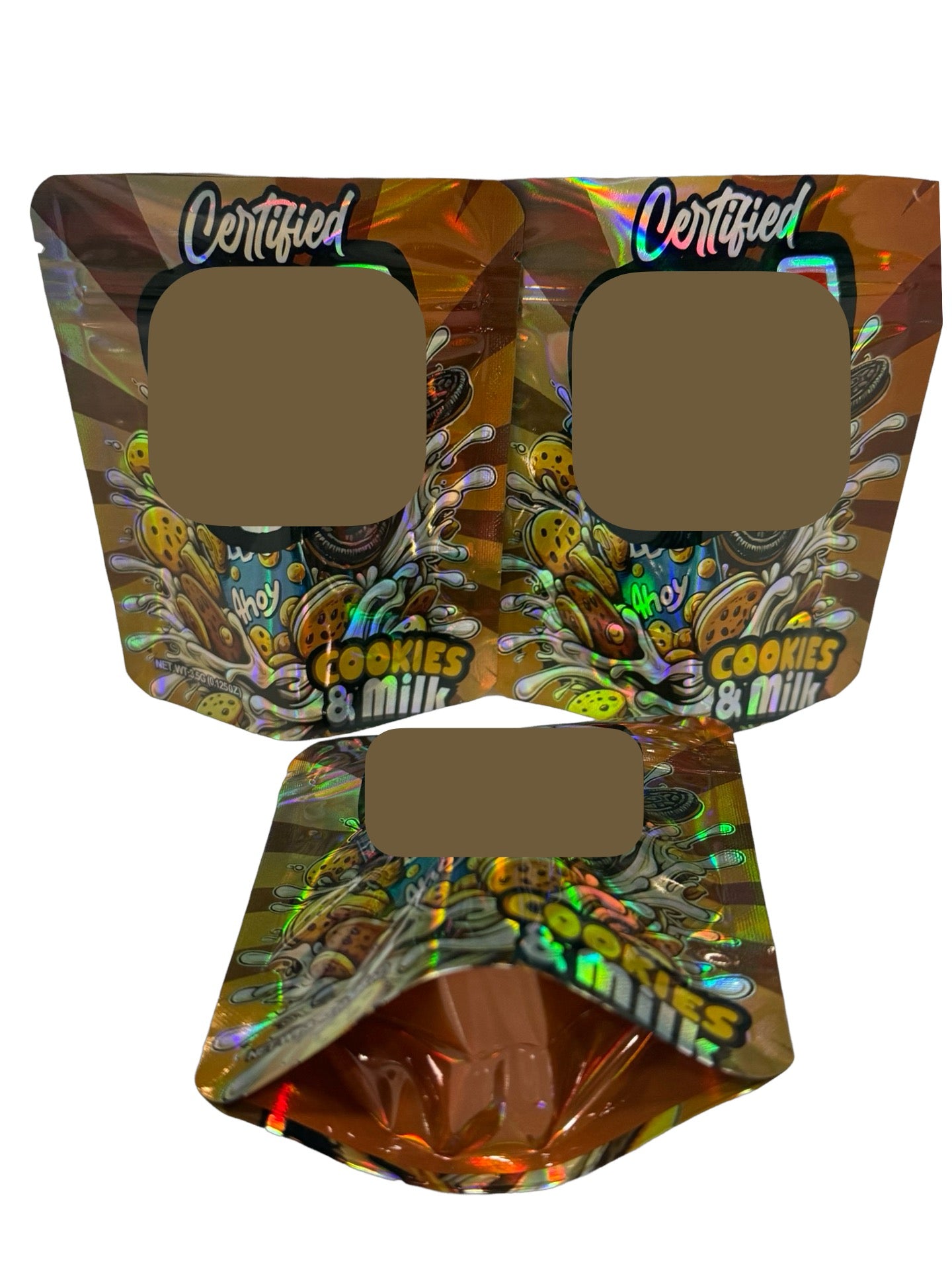 Milk & Cookies Chipz Ahoy Mylar Bags 3.5g Certified