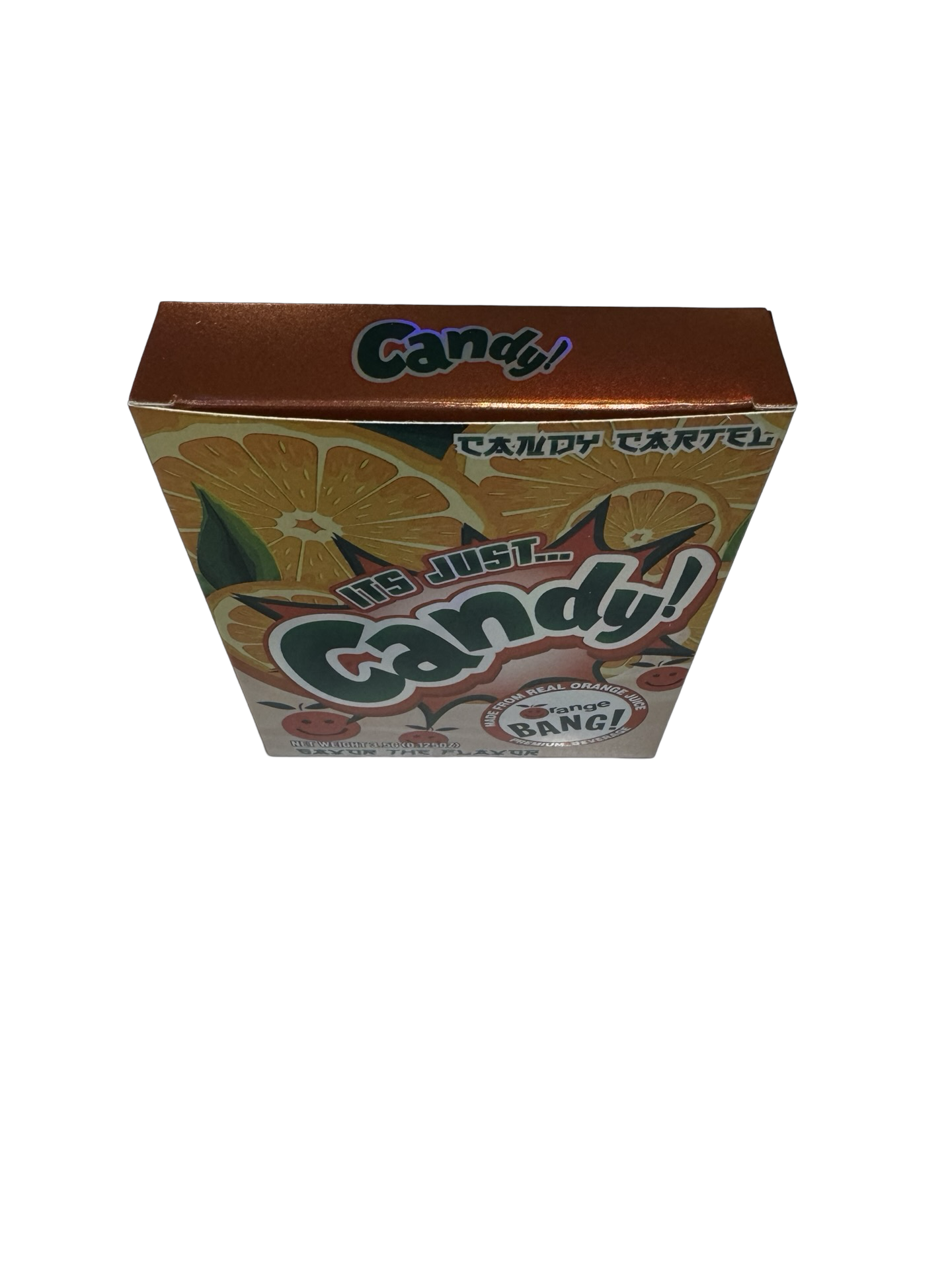 Orange Bang 3.5g Mylar Bags & Boxes Candy Cartel top