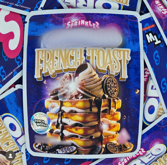 Oreoz French Toast 3.5g Mylar Bags Sprinklez Torch World