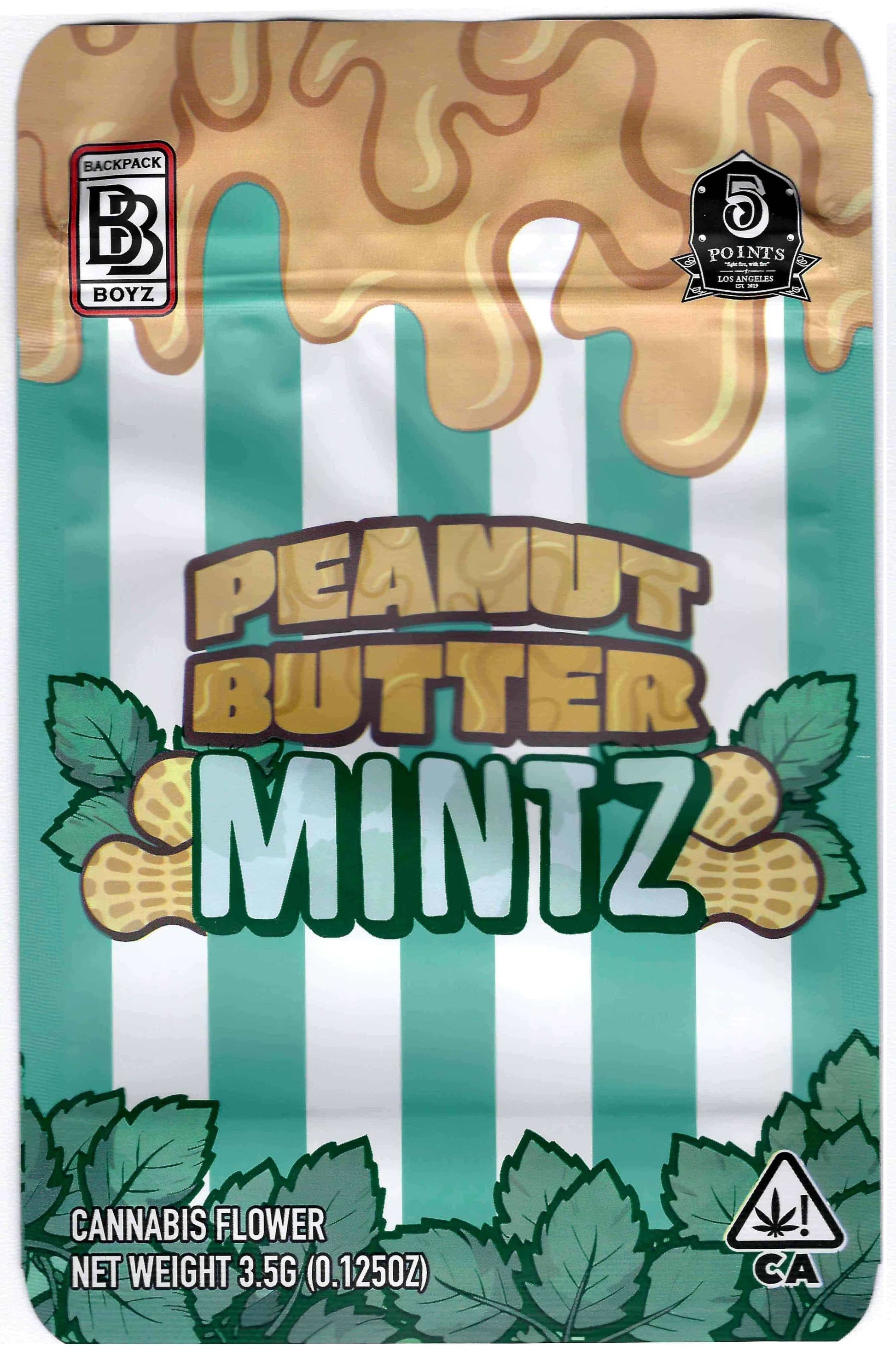 Backpack Boyz Mylar Bags 3.5g - Peanut Butter Mintz