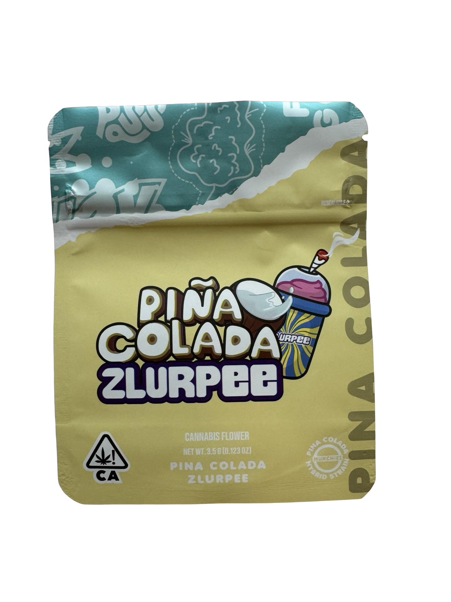 Pina Colada Zlurpee Mylar Bags 3.5g Munchies