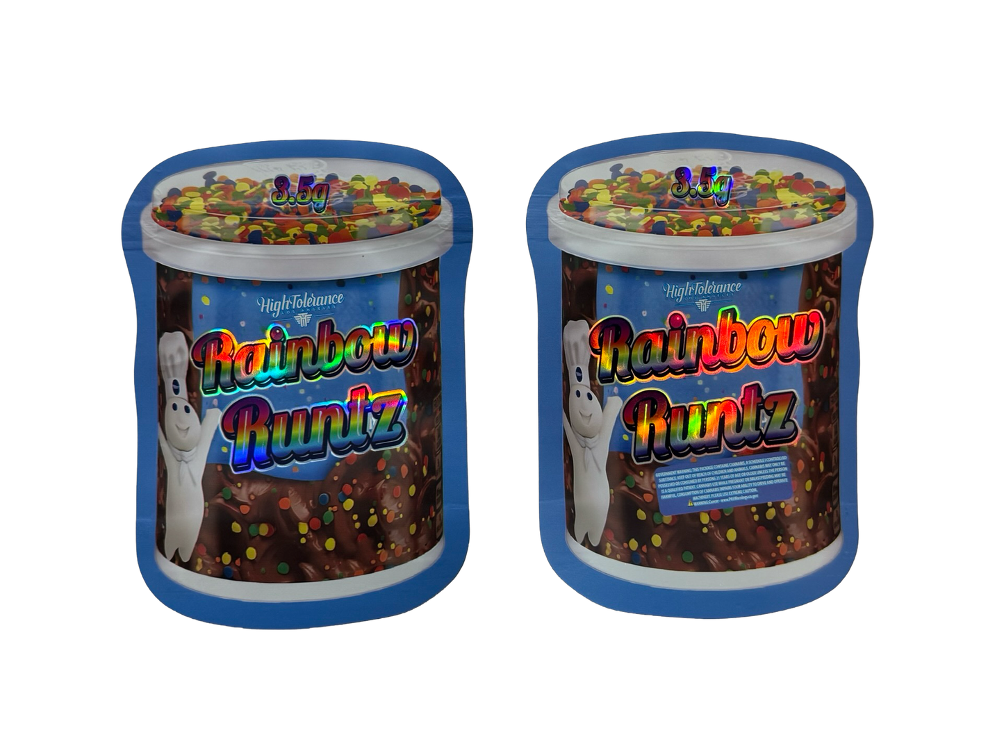 Rainbow Runtz Mylar Bags 3.5g High Tolerance