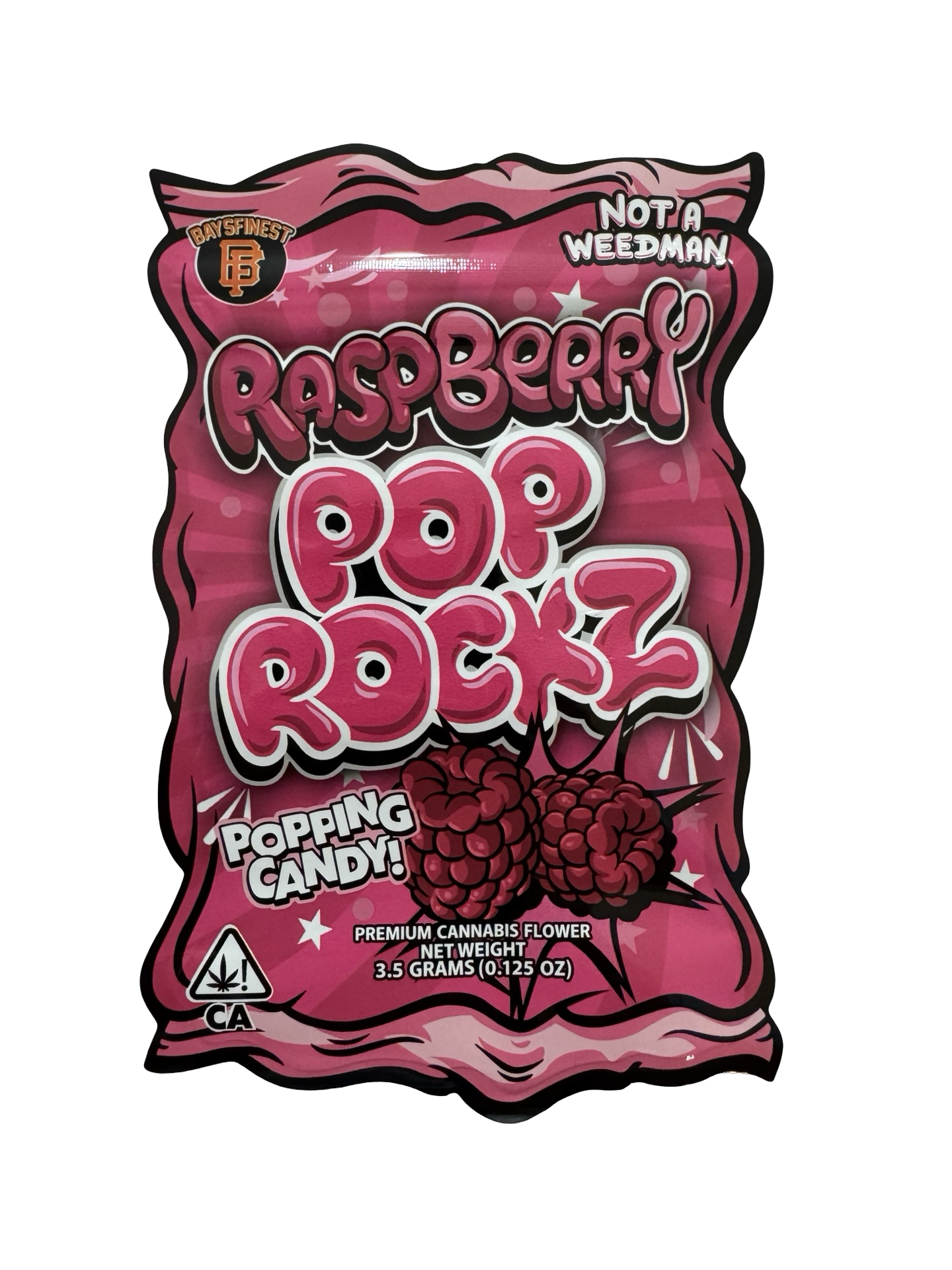 Raspberry Pop Rockz 3.5g Mylar Bags & Boxes Bays Finest