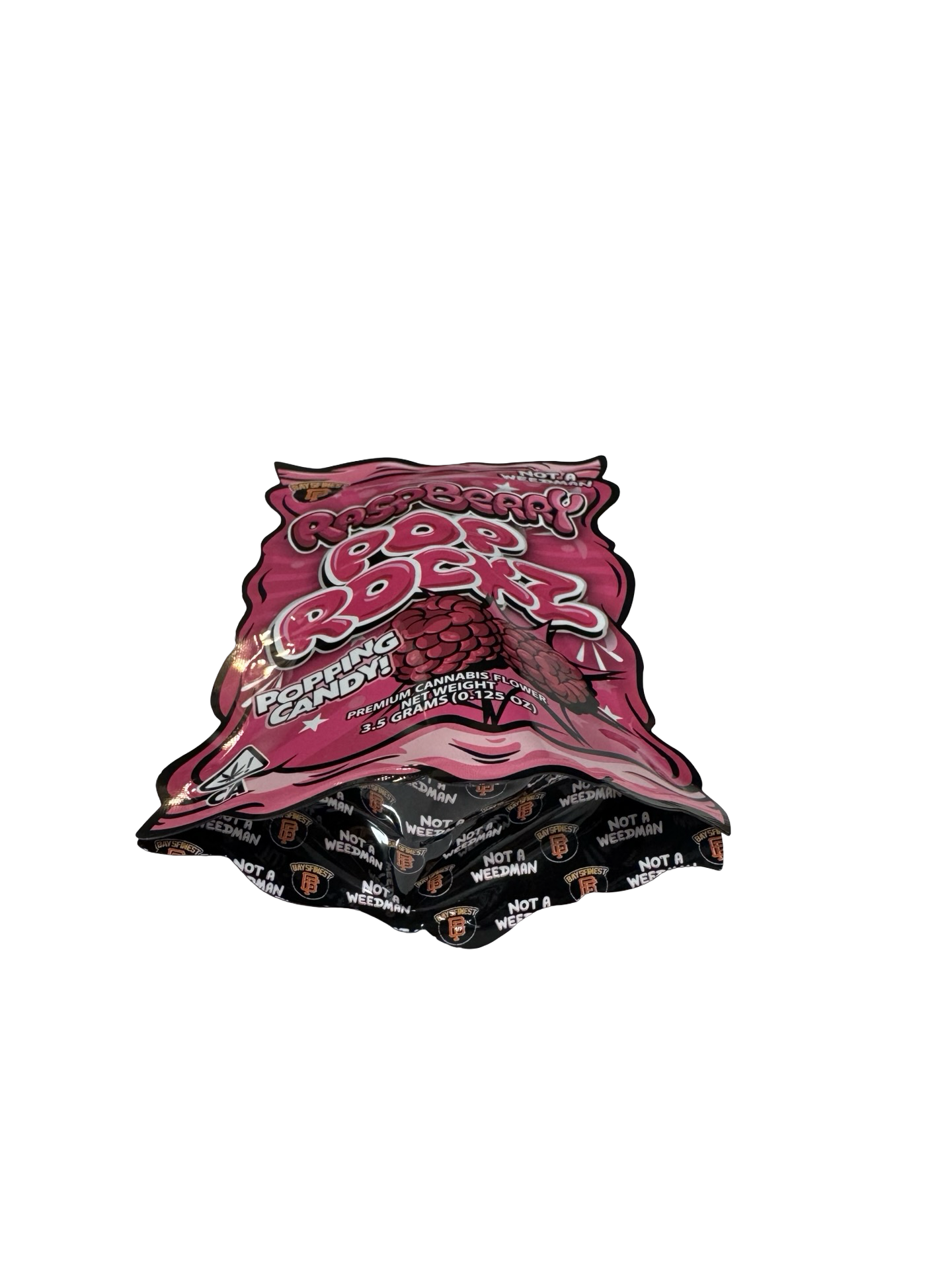 Raspberry Pop Rockz 3.5g Mylar Bags & Boxes Bays Finest