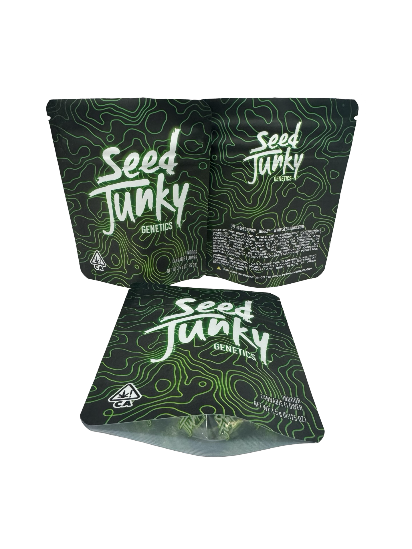 Seed Junky Mylar Bags 3.5g Seed Junky