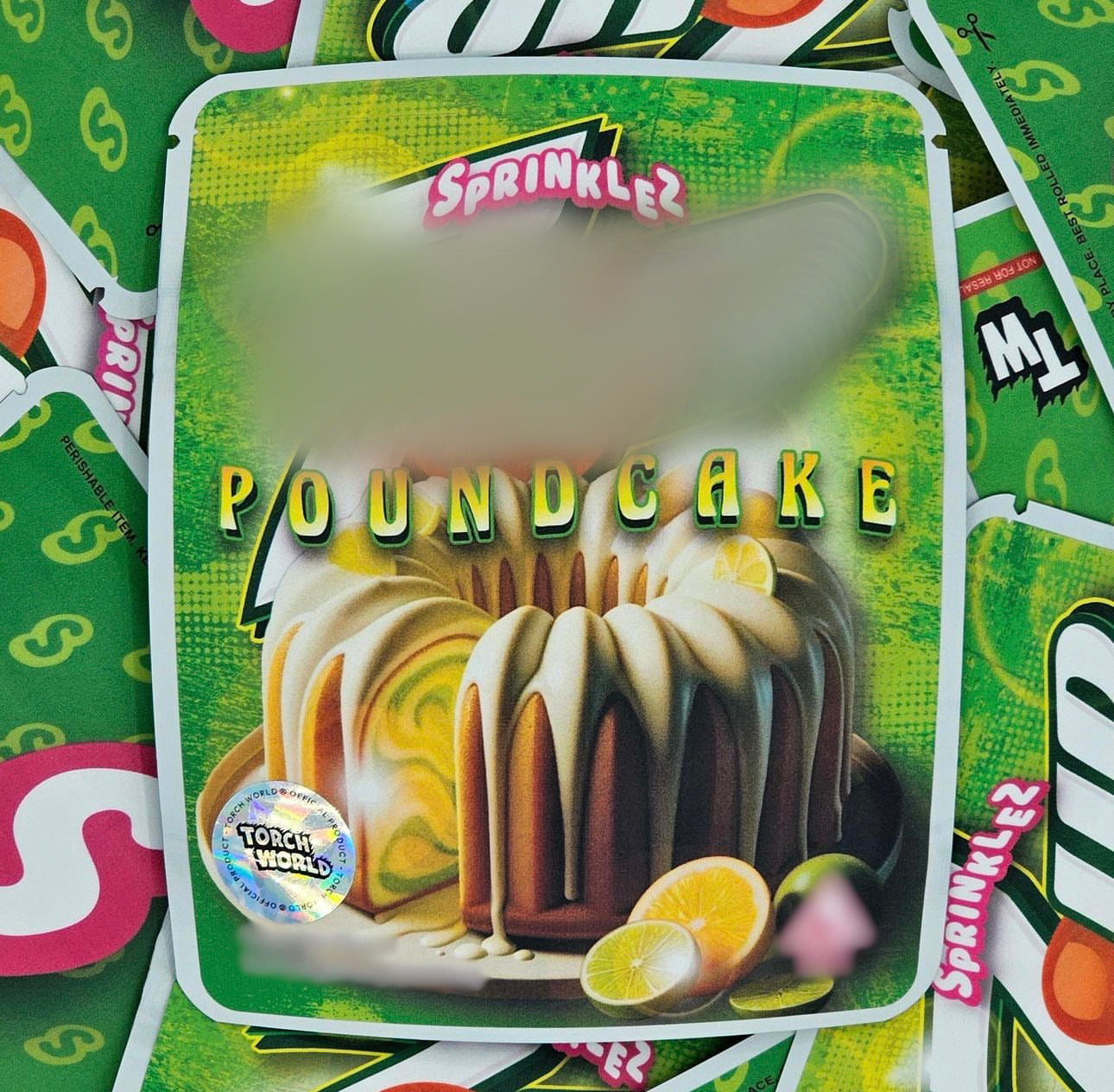 Seven Up Pound Cake 3.5g Mylar Bags Sprinklez Torch World