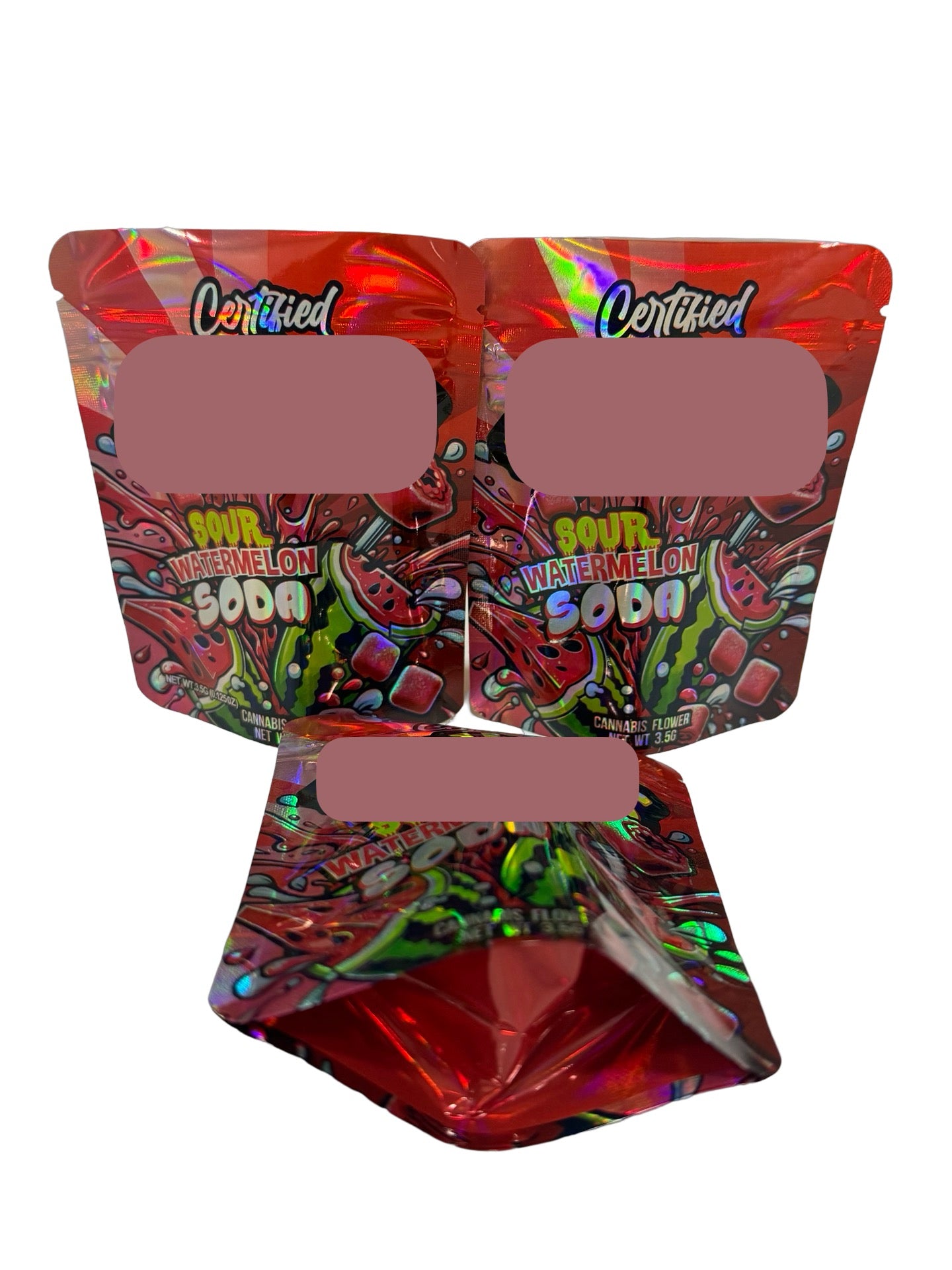 Sour Watermelon Soda Warheadz Mylar Bags 3.5g Certified