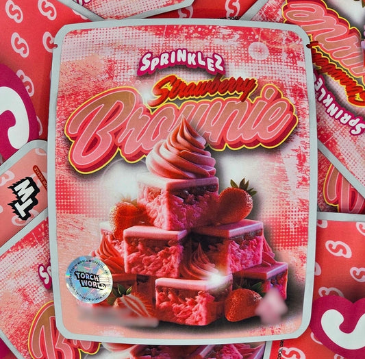 Strawberry Brownie 3.5g Mylar Bags Sprinklez Torch World