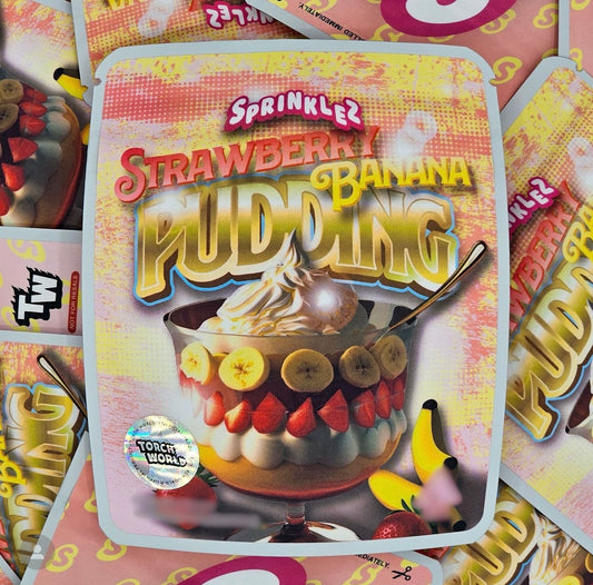 Strawberry Banana Pudding 3.5g Mylar Bags Sprinklez Torch World