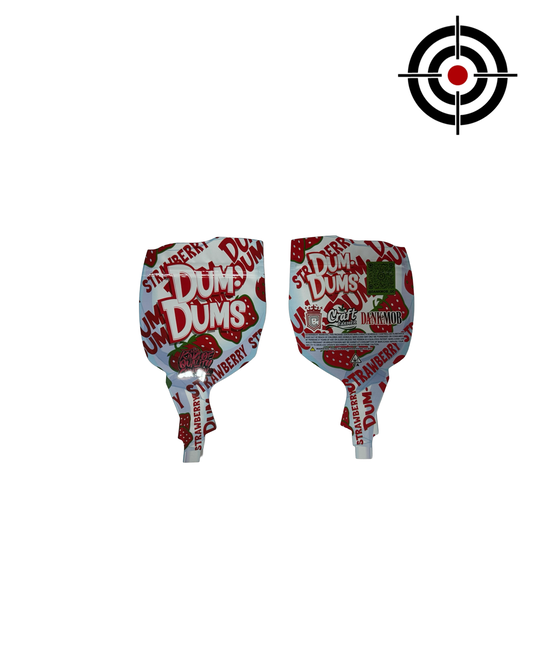 Strawberry Dum Dumz Mylar Bags 3.5g Dank Mob