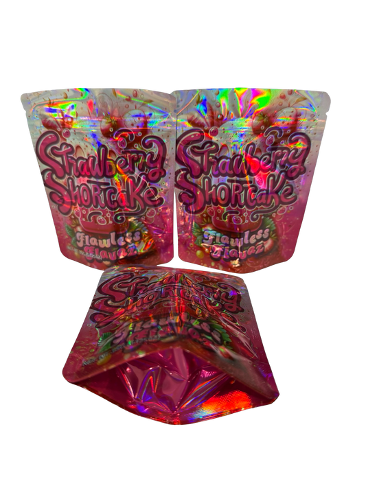 Strawberry Shortcake Mylar Bags 3.5g Flawless Flavaz
