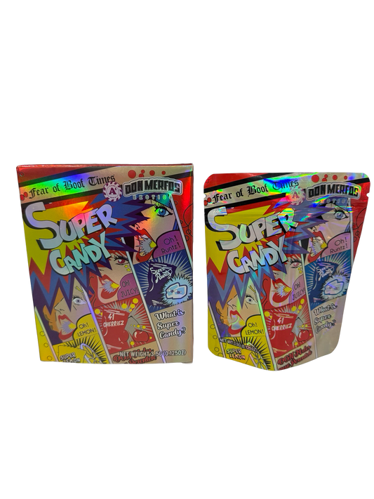 Super Candy 3.5g Mylar Bags & Boxes Don Merfos