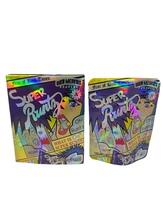 Super Runtz 3.5g Mylar Bags & Boxes Don Merfos