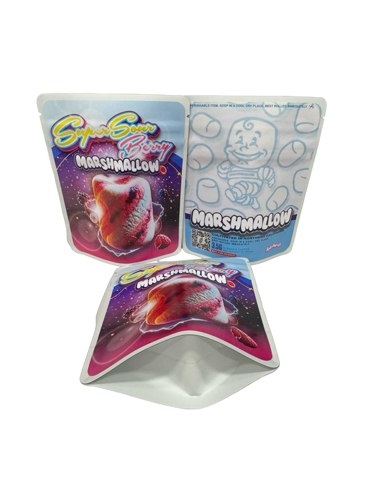 Super Sour Berry Marshmallow 3.5g Mylar Bags Sprinklez Torch World