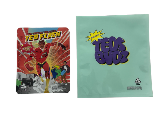 Ted Flash Mylar Bags 3.5g Teds Budz