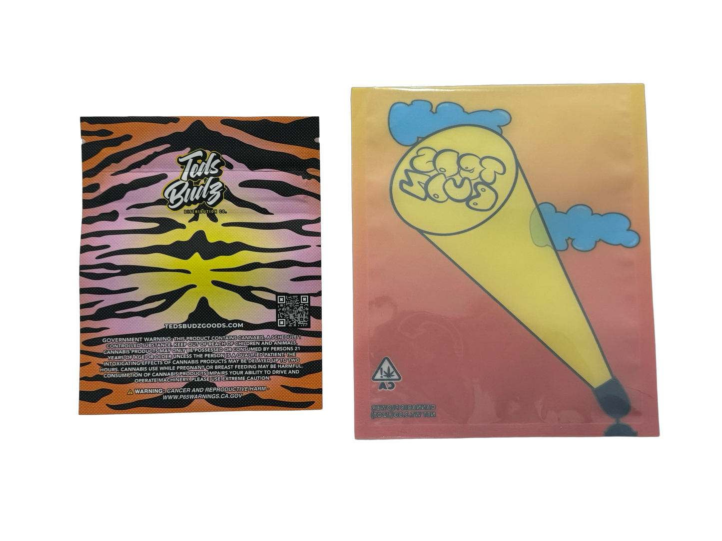 Ted Toker Mylar Bags 3.5g Teds Budz