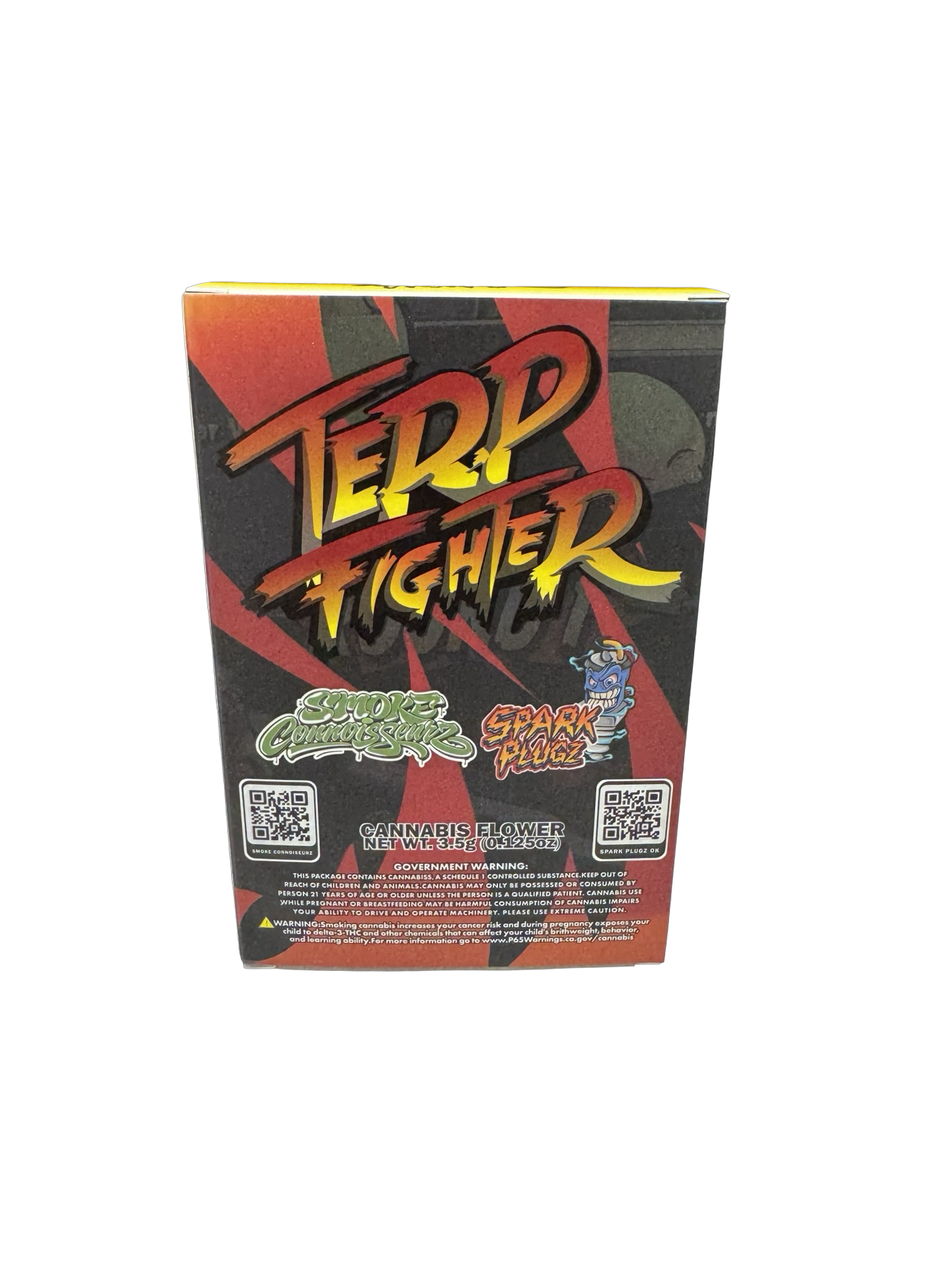 Terp Fighter 3.5g Mylar Bags & Boxes Spark Plugz