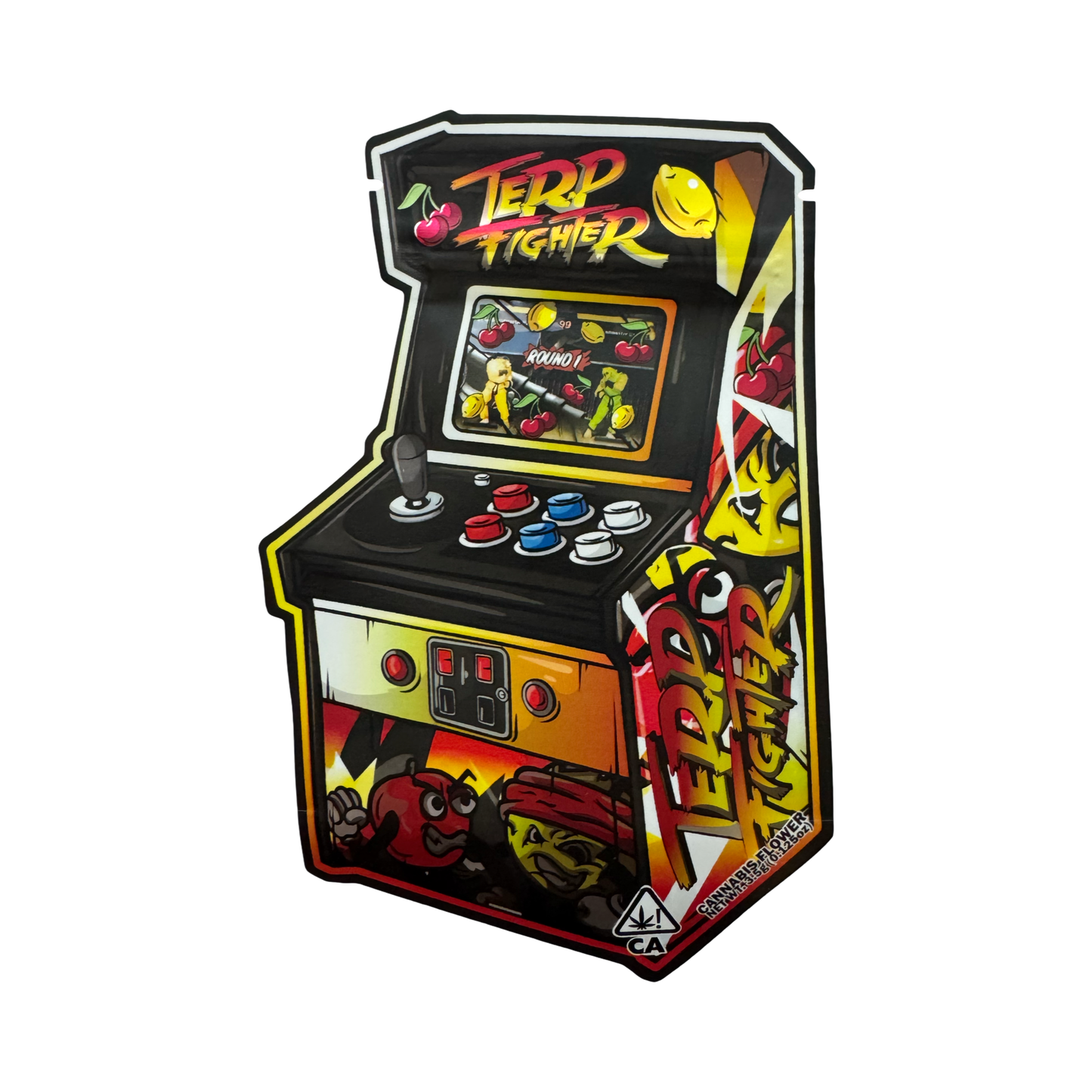 Terp Fighter 3.5g Mylar Bags & Boxes Spark Plugz