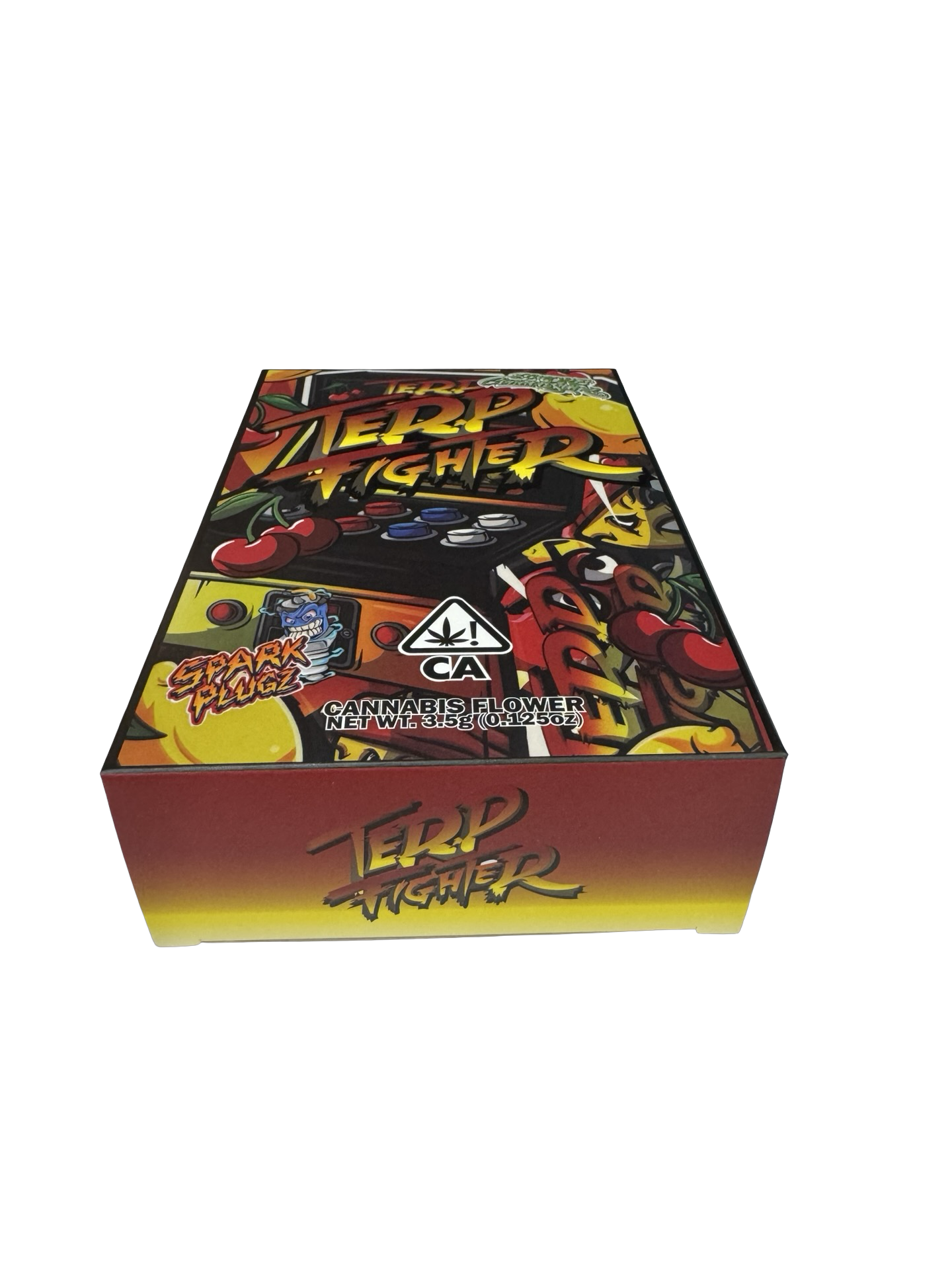 Terp Fighter 3.5g Mylar Bags & Boxes Spark Plugz