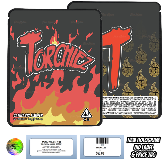 Torchiez 3.5g Mylar Bags Sprinklez Torch World