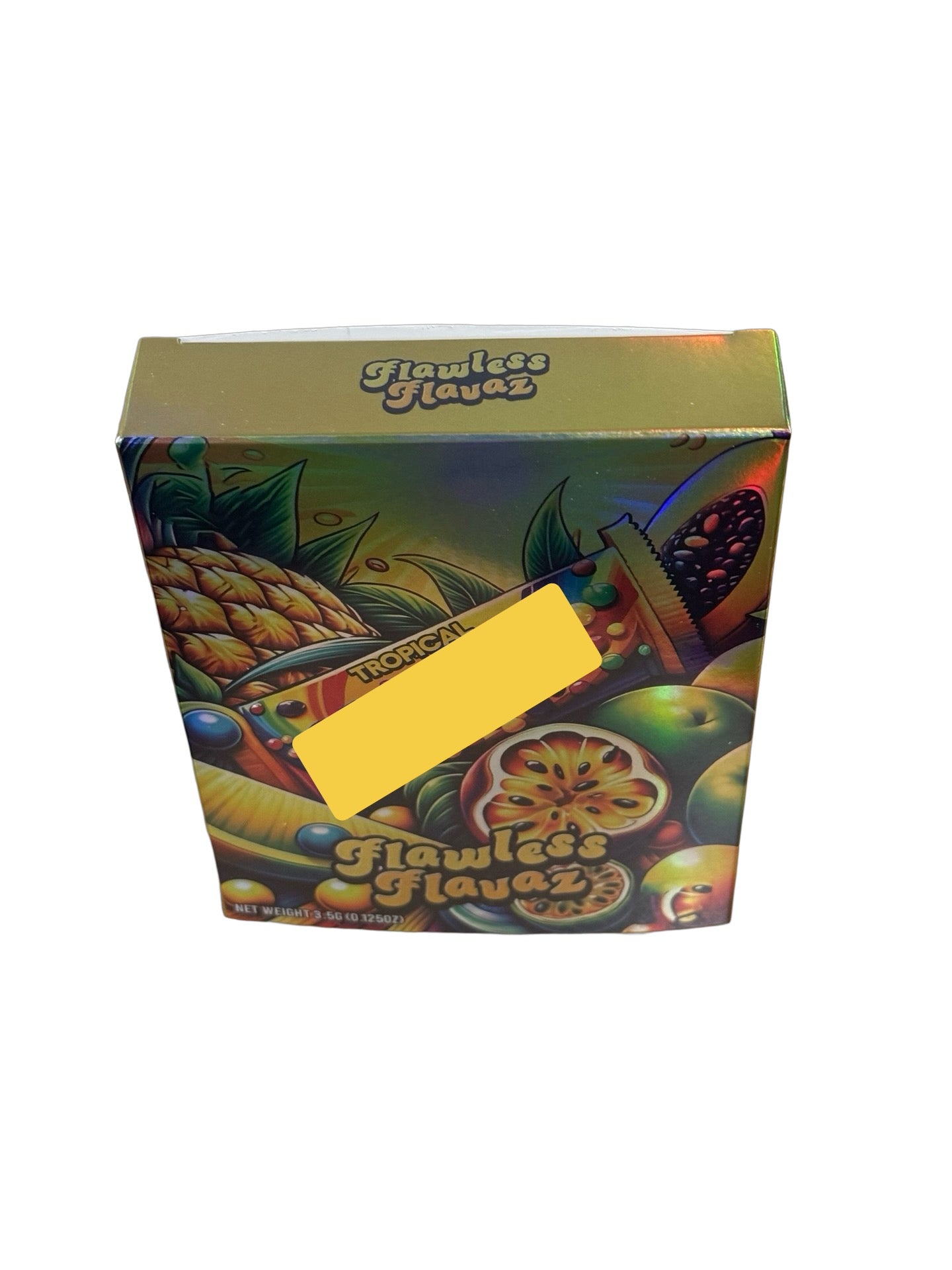 Tropical Zkittlez 3.5g Mylar Bags & Boxes Flawless Flavaz